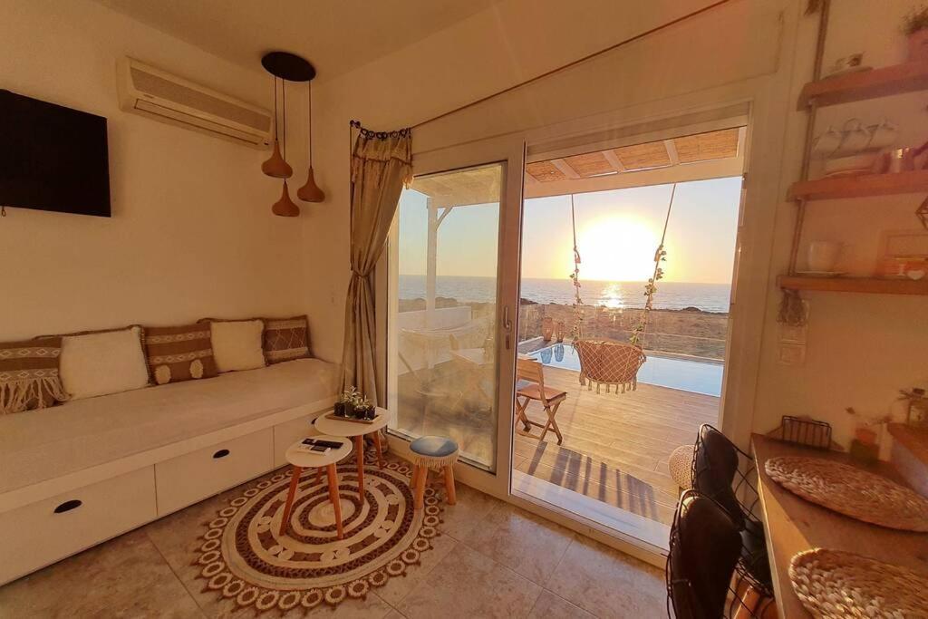 Tramonto Luxury Villa No1- Breathtaking Sunset View Foiníkion Dış mekan fotoğraf
