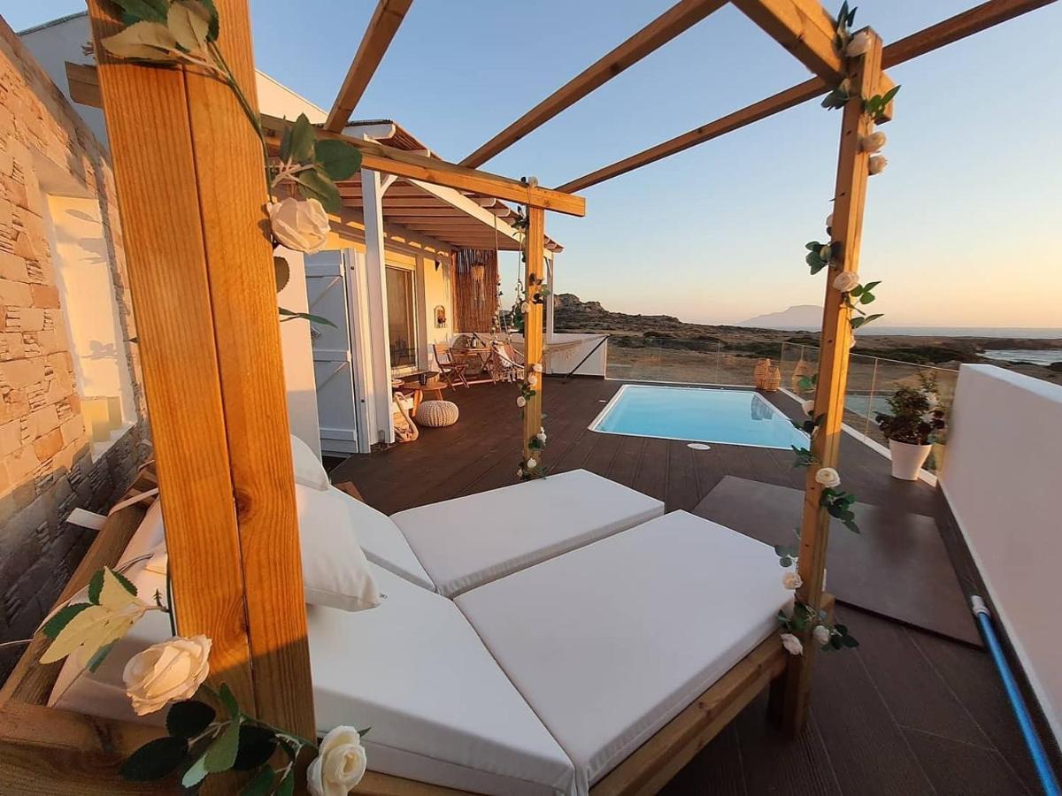 Tramonto Luxury Villa No1- Breathtaking Sunset View Foiníkion Dış mekan fotoğraf