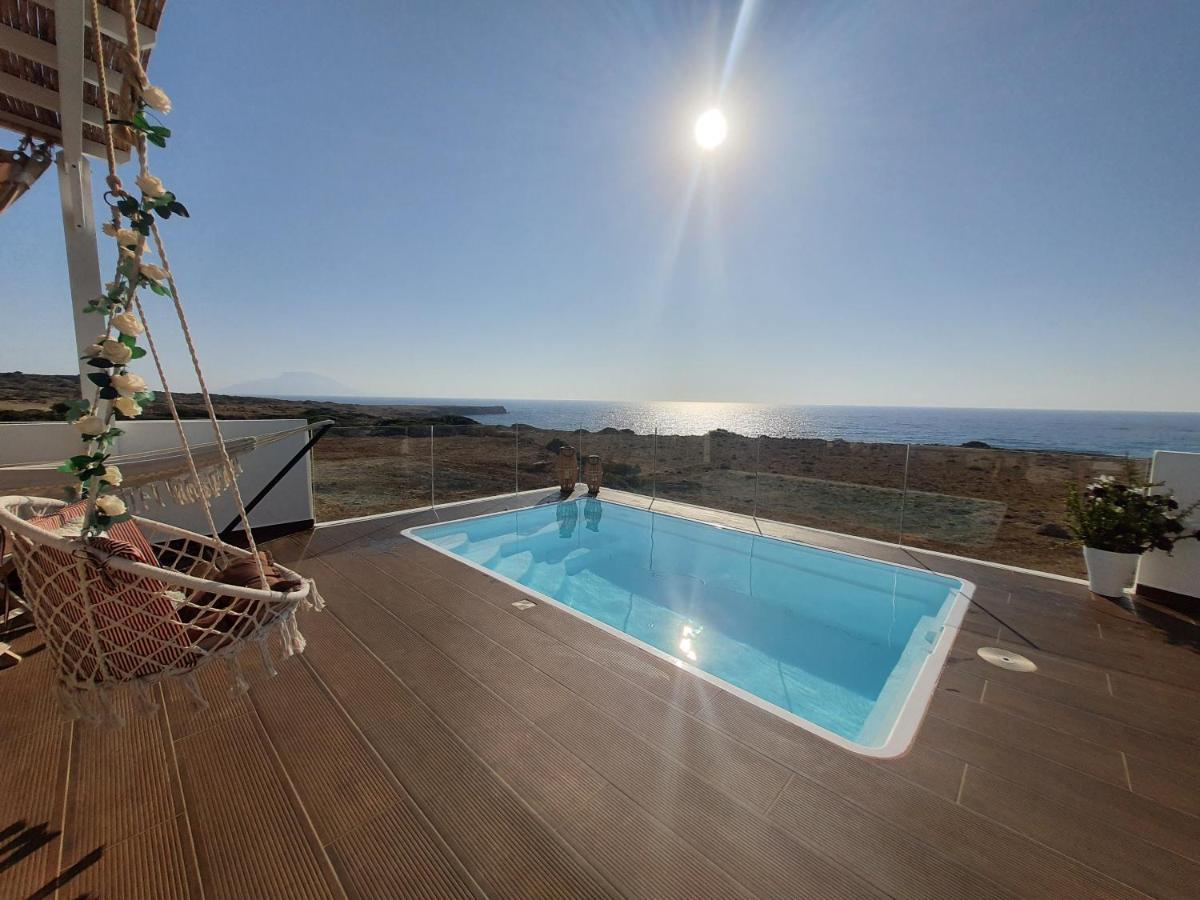 Tramonto Luxury Villa No1- Breathtaking Sunset View Foiníkion Dış mekan fotoğraf