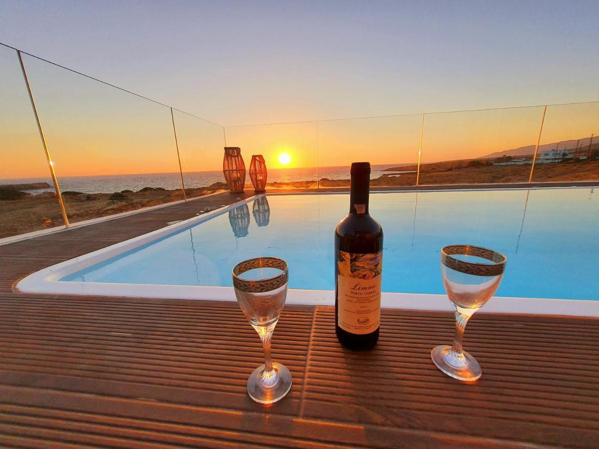 Tramonto Luxury Villa No1- Breathtaking Sunset View Foiníkion Dış mekan fotoğraf
