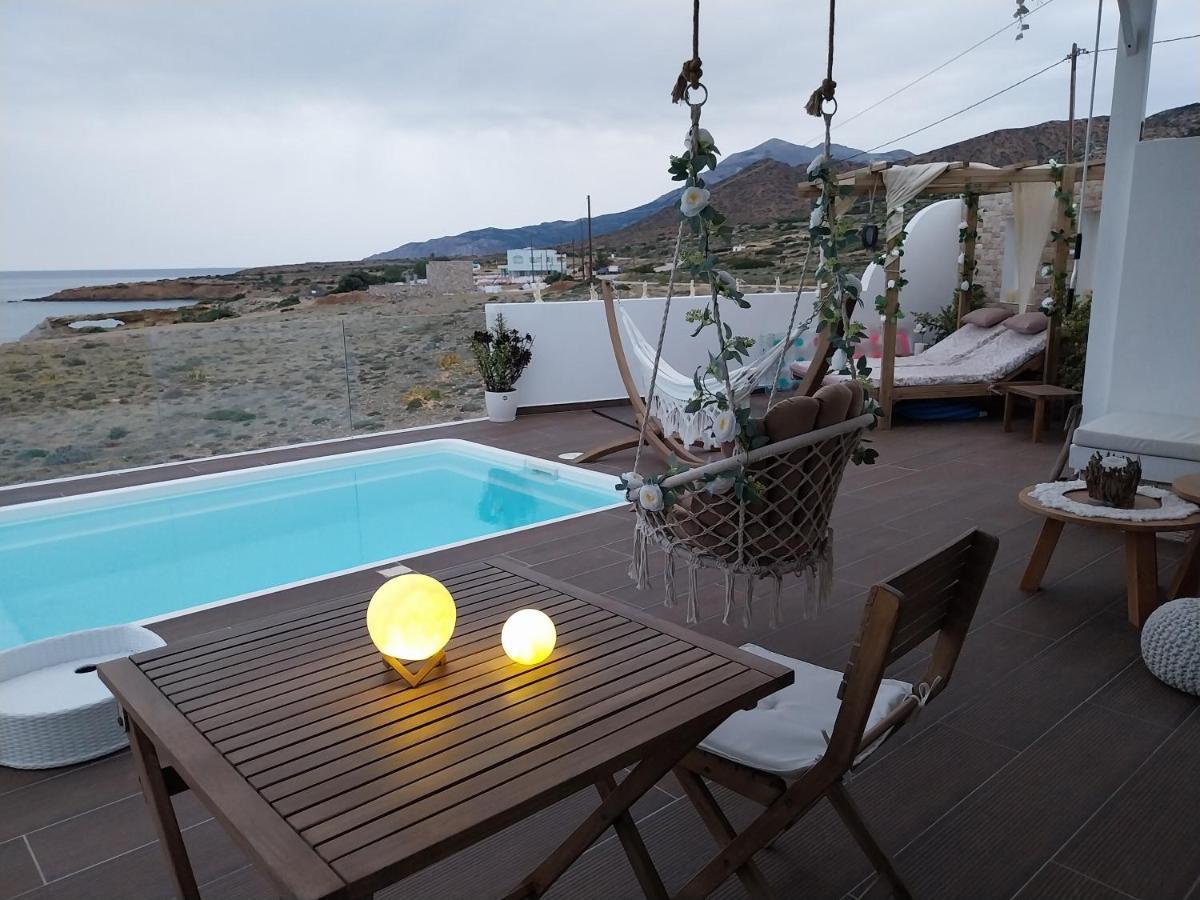 Tramonto Luxury Villa No1- Breathtaking Sunset View Foiníkion Dış mekan fotoğraf
